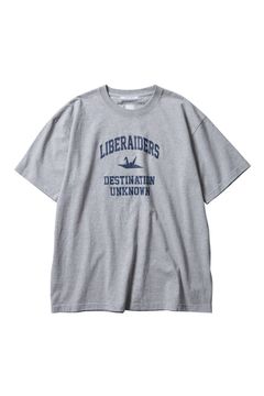 COLLEGE LOGO TEE / グレー