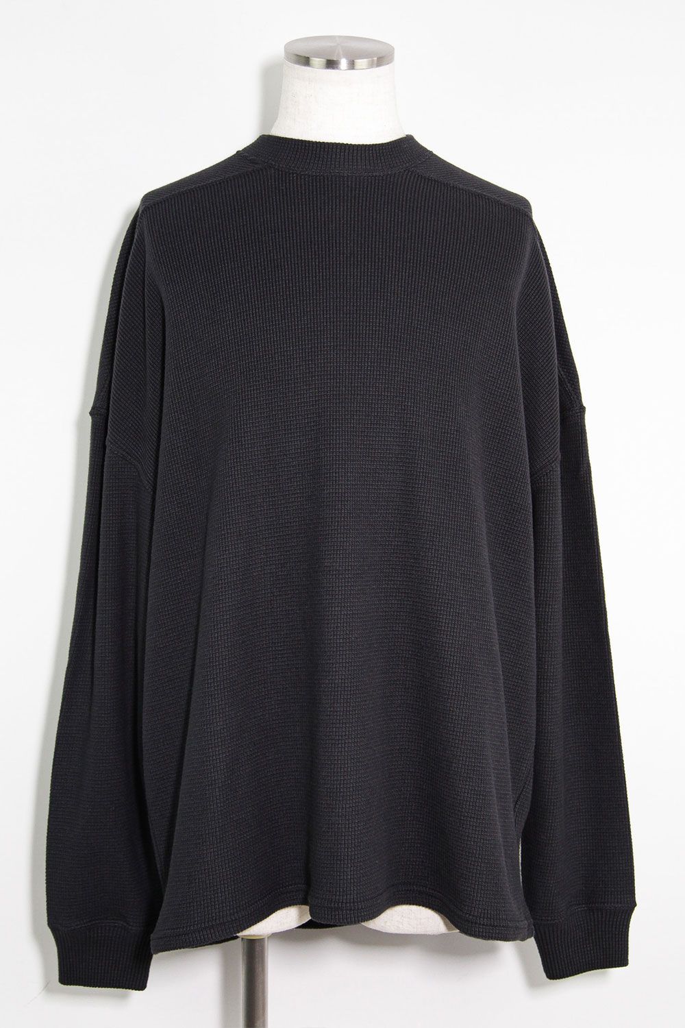 リブニットオーバーサイズトップ / Rib Knit Over Size Top / ダークグレー / ag-10093-2