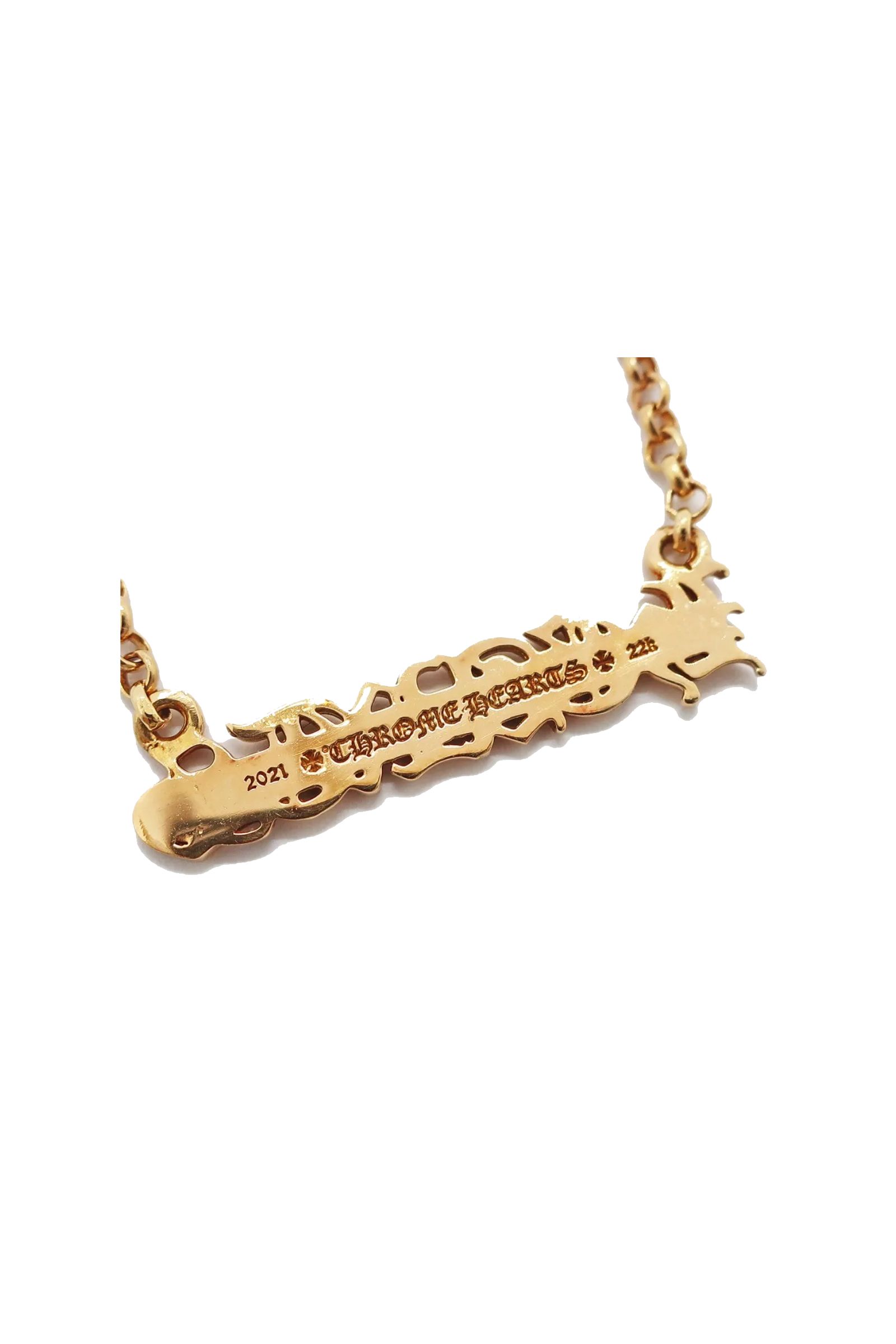 【新品未使用】22K ロゴ ネックレス