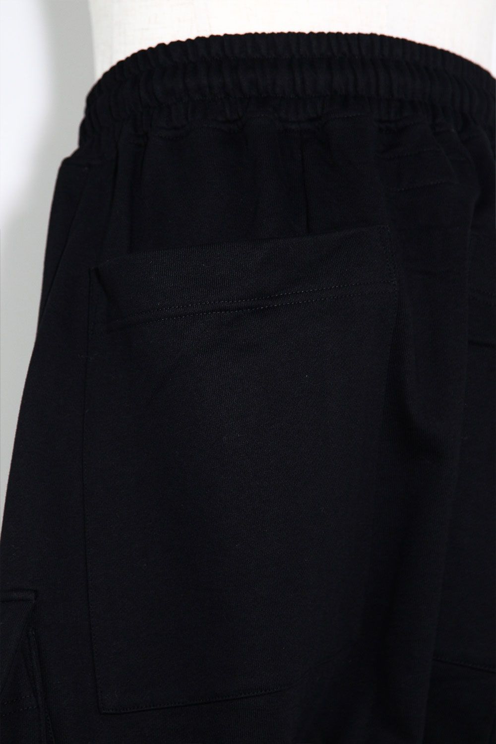 ［ラスト1点 サイズ2］ミリタリーサルエルスウェットパンツ / Sweat Military Sarouel / ブラック / ag-10045
