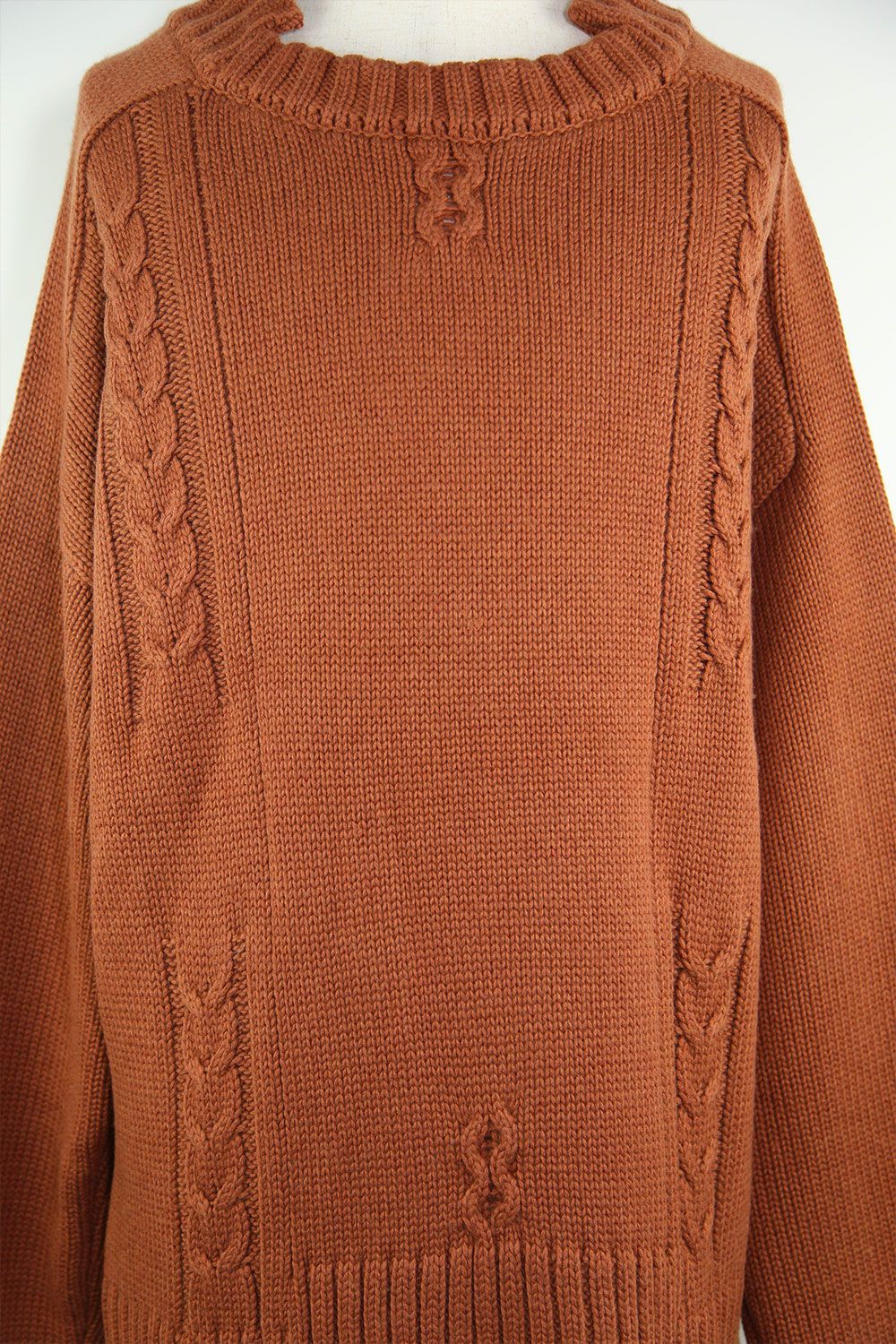 ローゲージニットプルオーバー / Low Gauge Knit Pullover / ブラウン