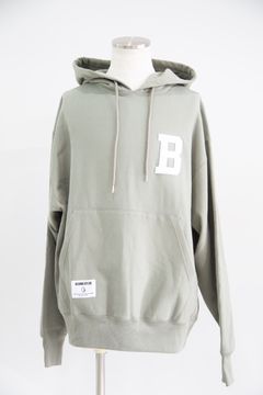 [ラスト1点 サイズL] 【BILLIONAIRE BOYS CLUB】 CHENILLE LOGO COTTON HOODIE / グリーン