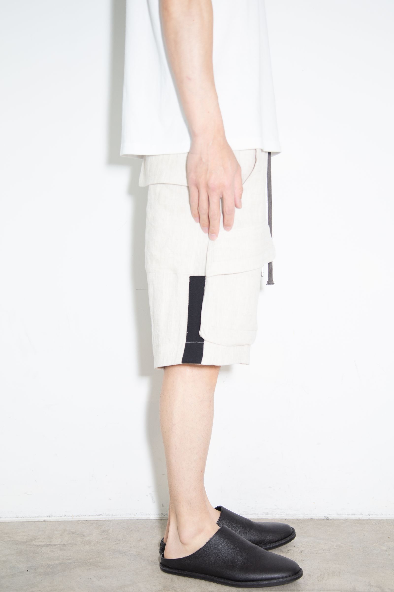 リネンショーツ / Linen Shorts / ライトグレー / ag-9003-3