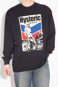 MOTORCYCLE GIRL Tシャツ / ブラック
