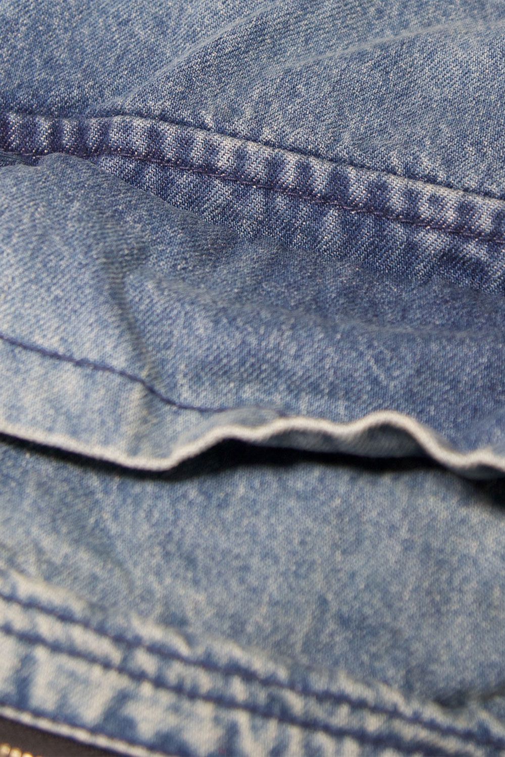 デニムカーゴタックバギーパンツ / Denim Cargo Tuck Baggy Pants / ブルー / ag-11018-3