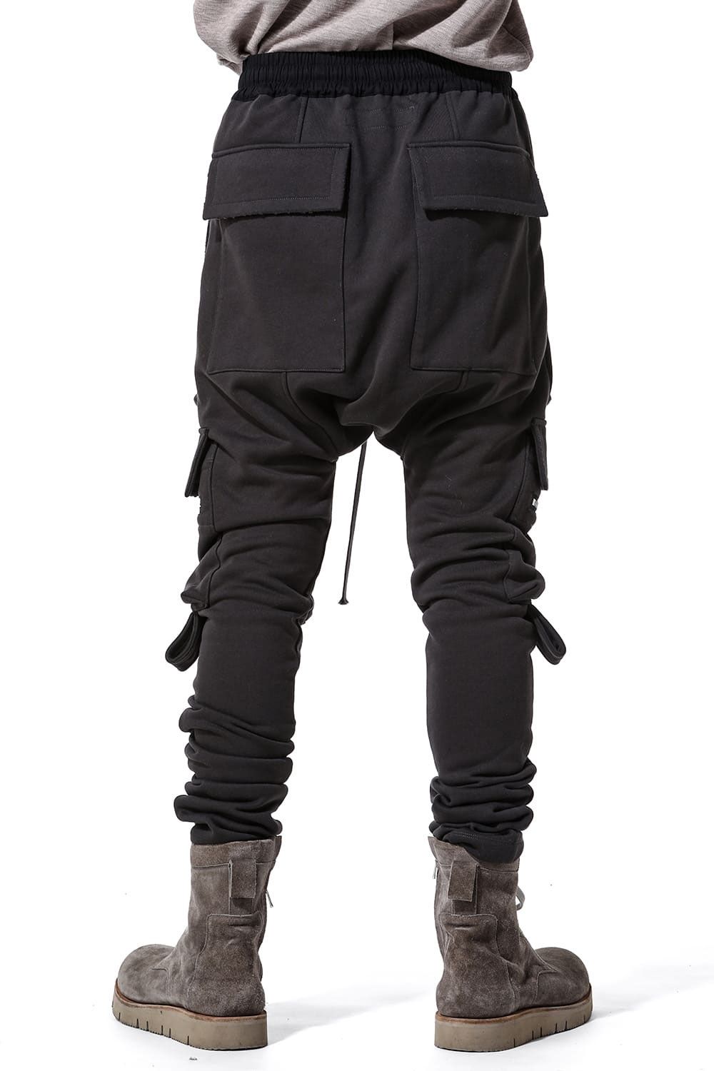 A.F ARTEFACT - Side Zip Sweat Sarouel Skinny / ダークグレー