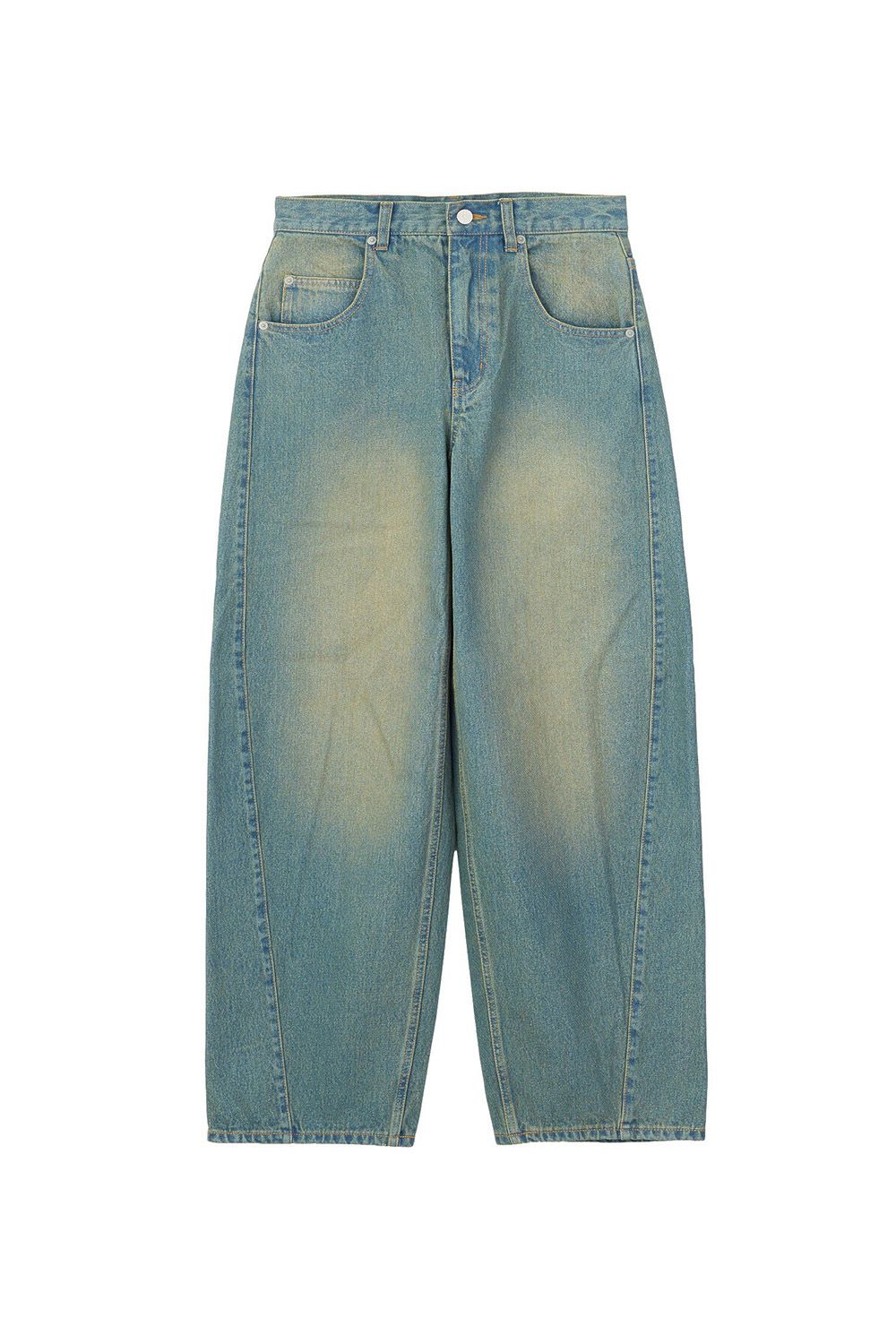 LOGO MARK STITCHED DENIM PANTS / ライトインディゴ