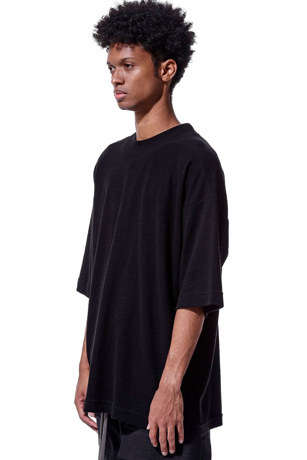 サーフニットオーバーサイズTシャツ / Surf Knit Over Size T-Shirts / ブラック