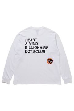 【BILLIONAIRE BOYS CLUB】COTTON L/S T-SHIRT_HEART & MIND / ホワイト