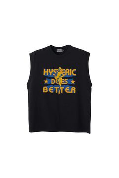 HYSTERIC DOES BETTER ノースリーブTシャツ / ブラック
