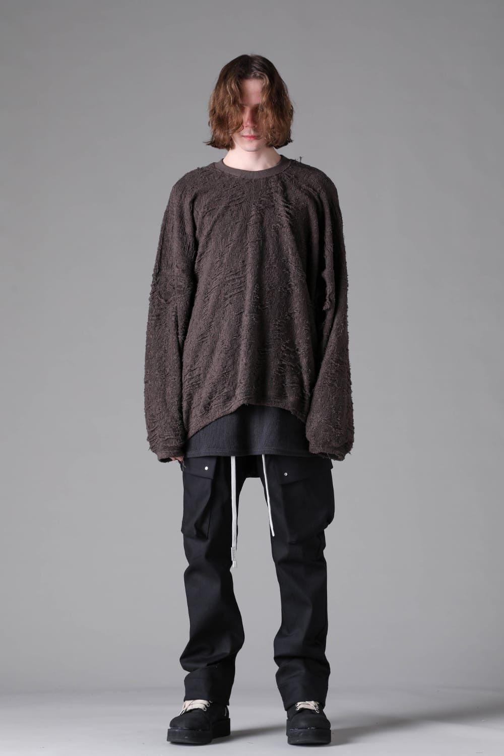 Denim Cargo Flared Pants