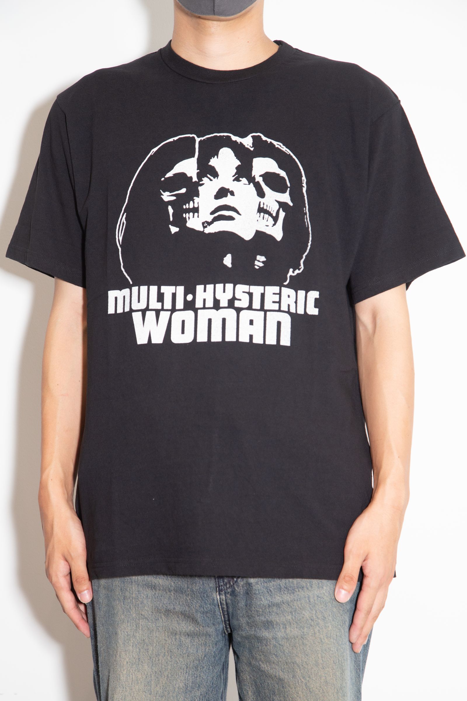 HYSTERIC GLAMOUR - MULTI HYSTERIC SKULL Tシャツ / ブラック | Tempt