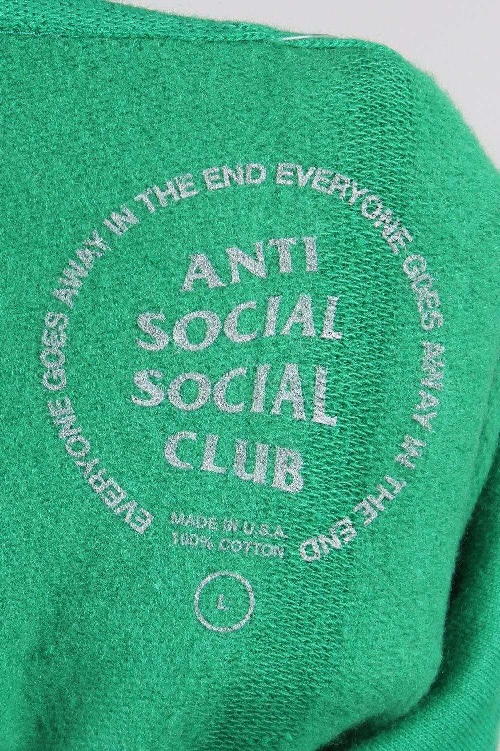 【大人気カラー】ANTI SOCIAL SOCIAL CLUB グリーンパーカー