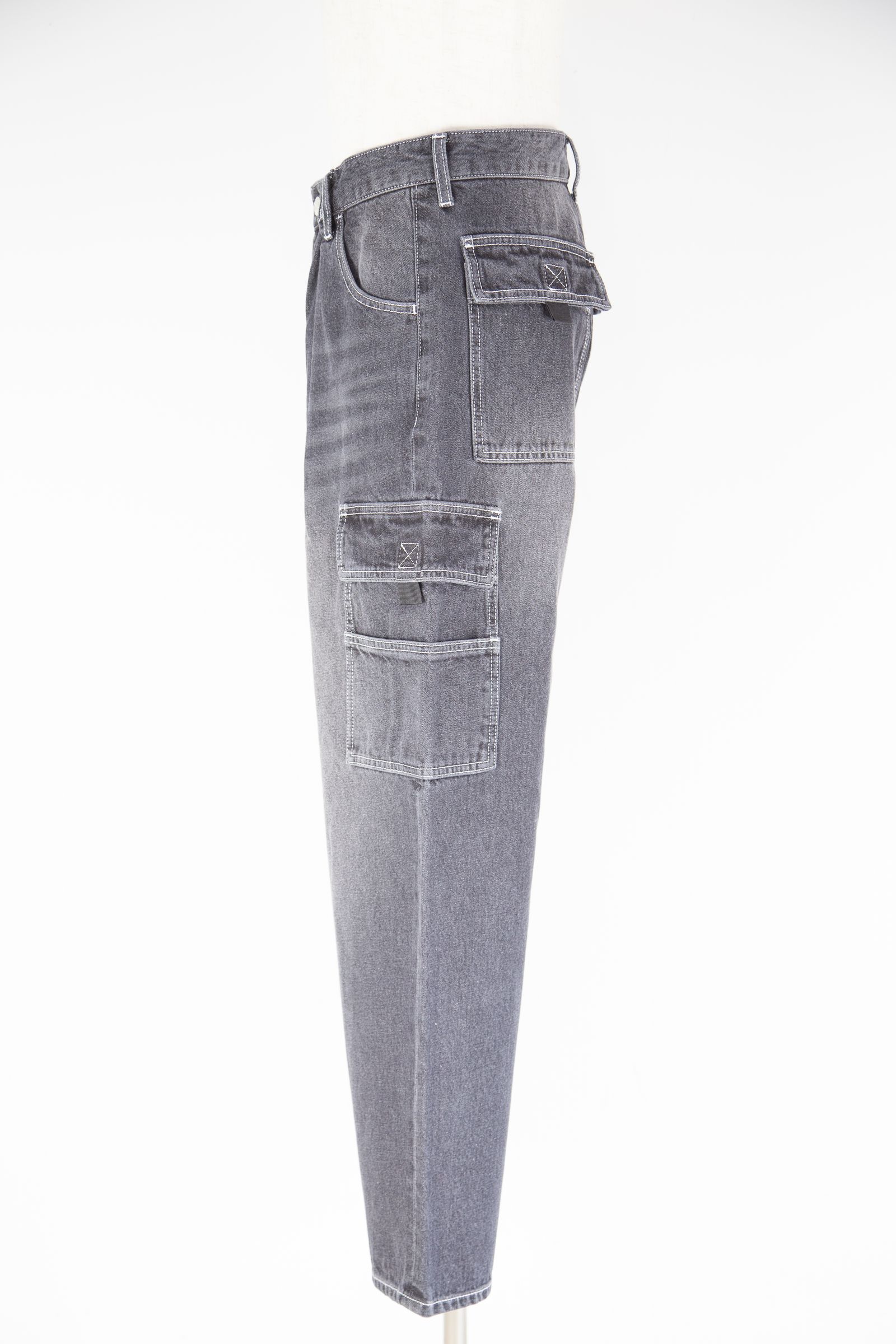 FACE WIDE CARGO PANTS / ブラック