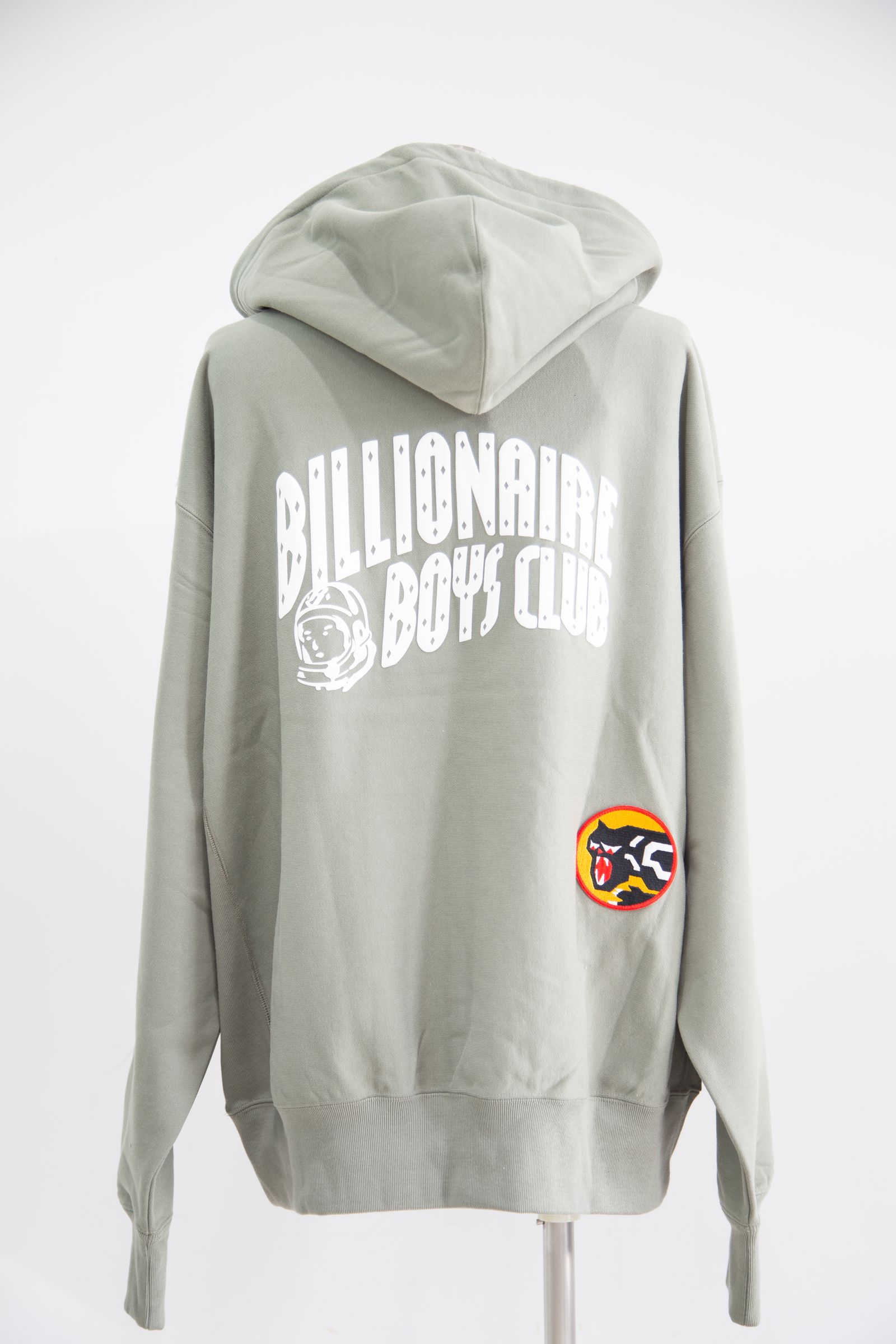 [ラスト1点 サイズL] 【BILLIONAIRE BOYS CLUB】 CHENILLE LOGO COTTON HOODIE / グリーン