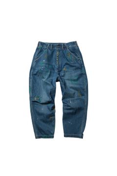 DENIM PAINTER SARROUEL PANTS / ダーク