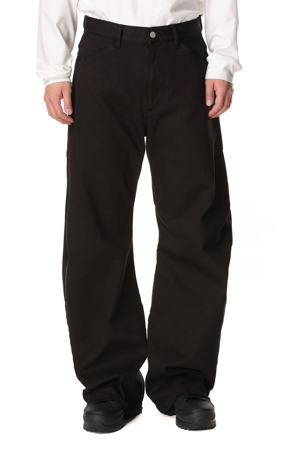 ATTACHMENT - SUPIMA CO STRETCH DENIM WIDE CURVE JEANS