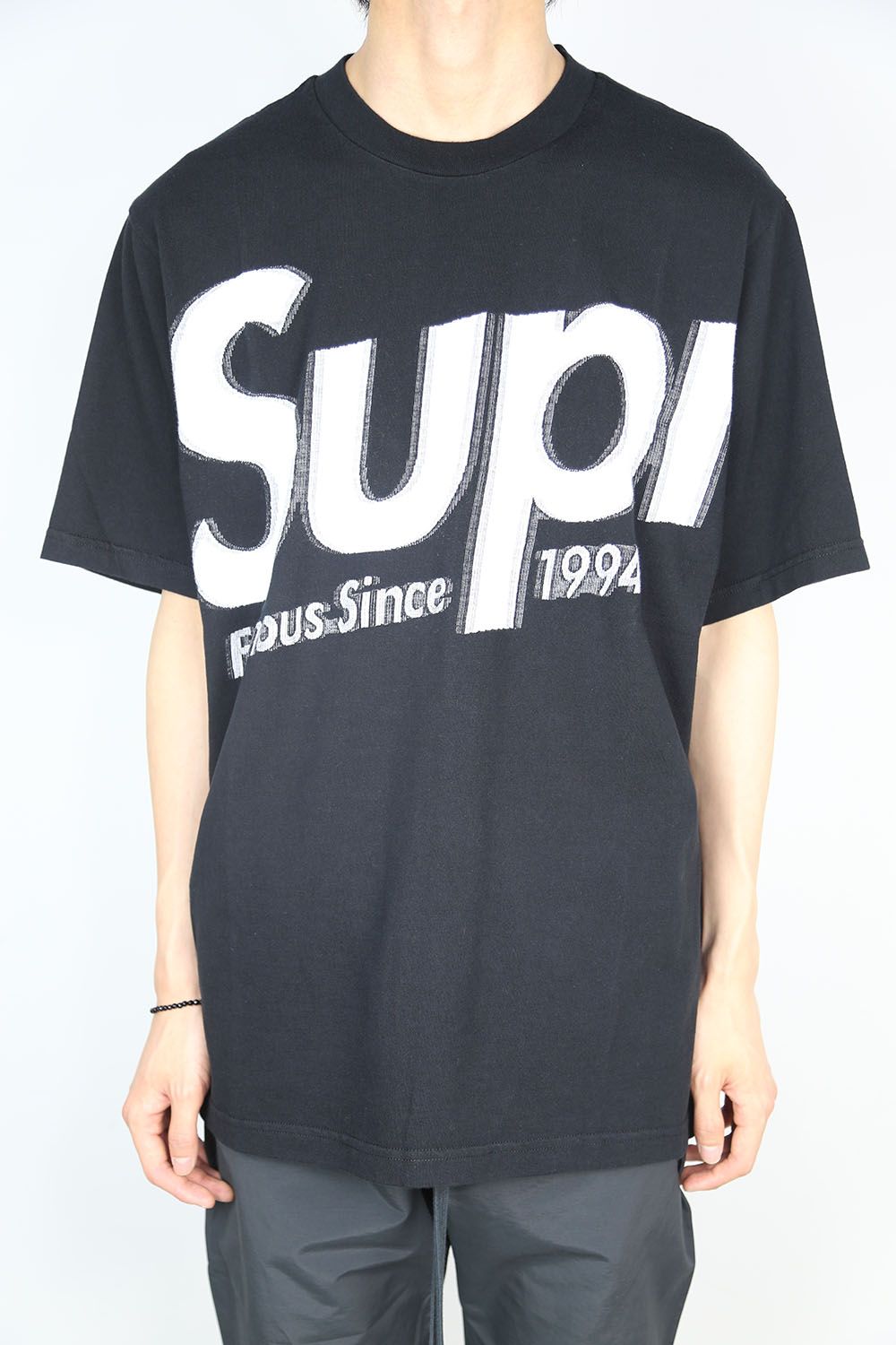 Supreme Intarsia Spellout S/S Top Yellow - Tシャツ/カットソー(半袖