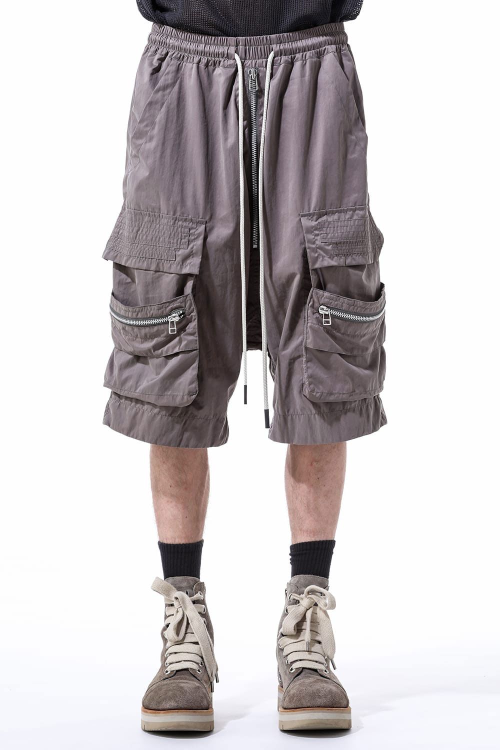 ナイロンカーゴショーツ / Nylon Cargo Pants / ブラック / ag-11023-2