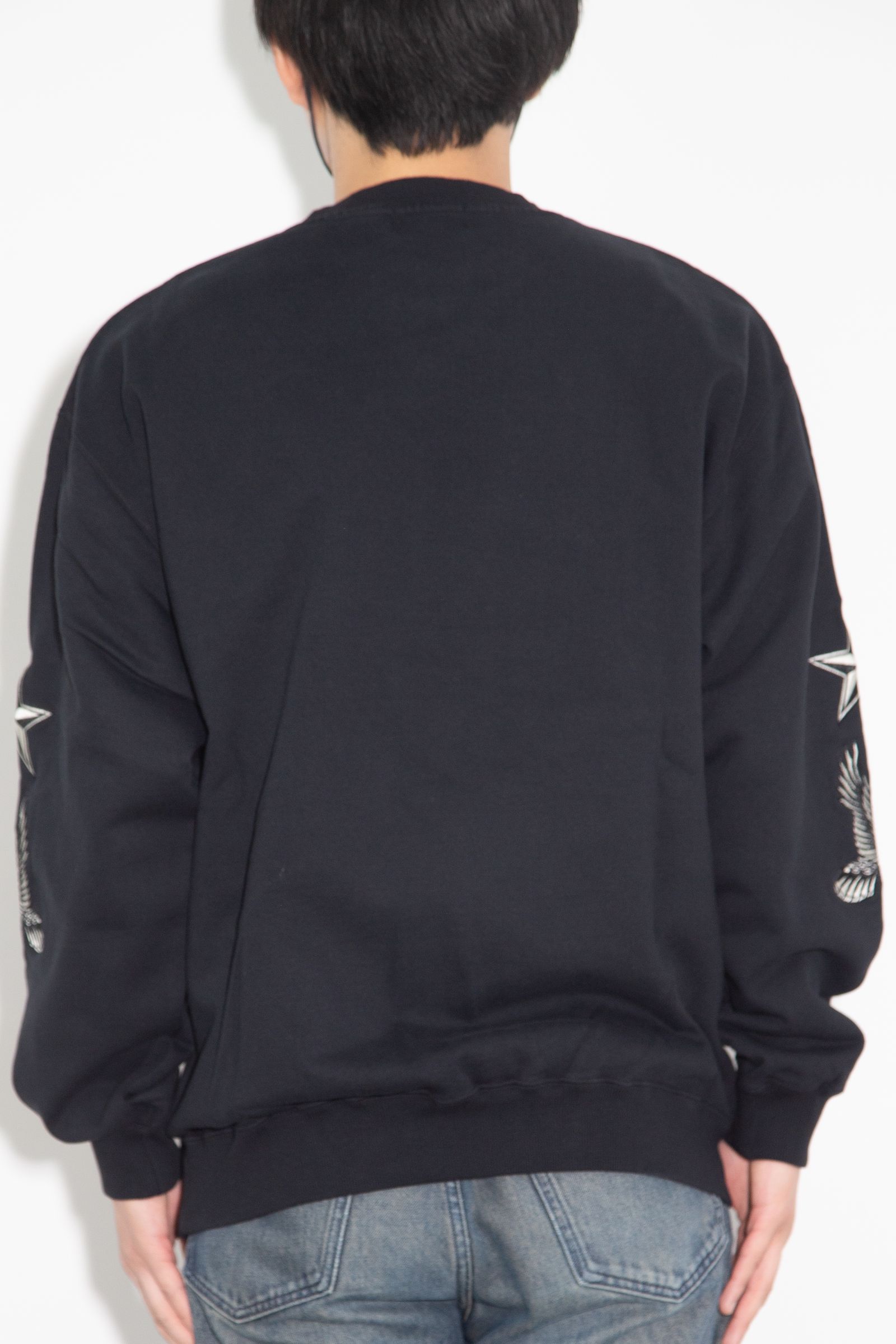 VARSITY CREWNECK SWEATSHIRT / ブラック