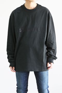 FRONT LOGO L/S TEE / ブラック