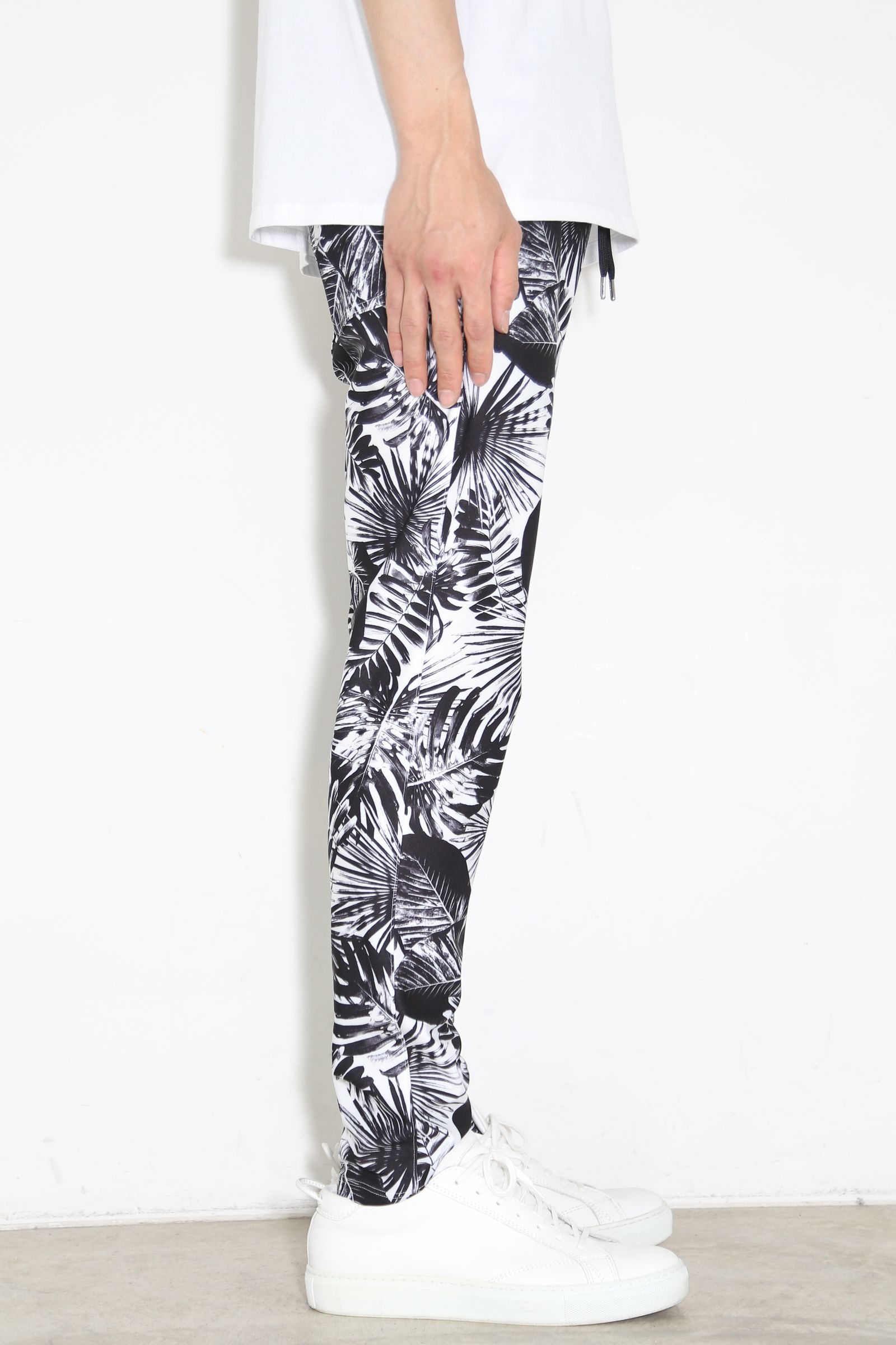 CHRIS EASY PANTS / リーフブラック