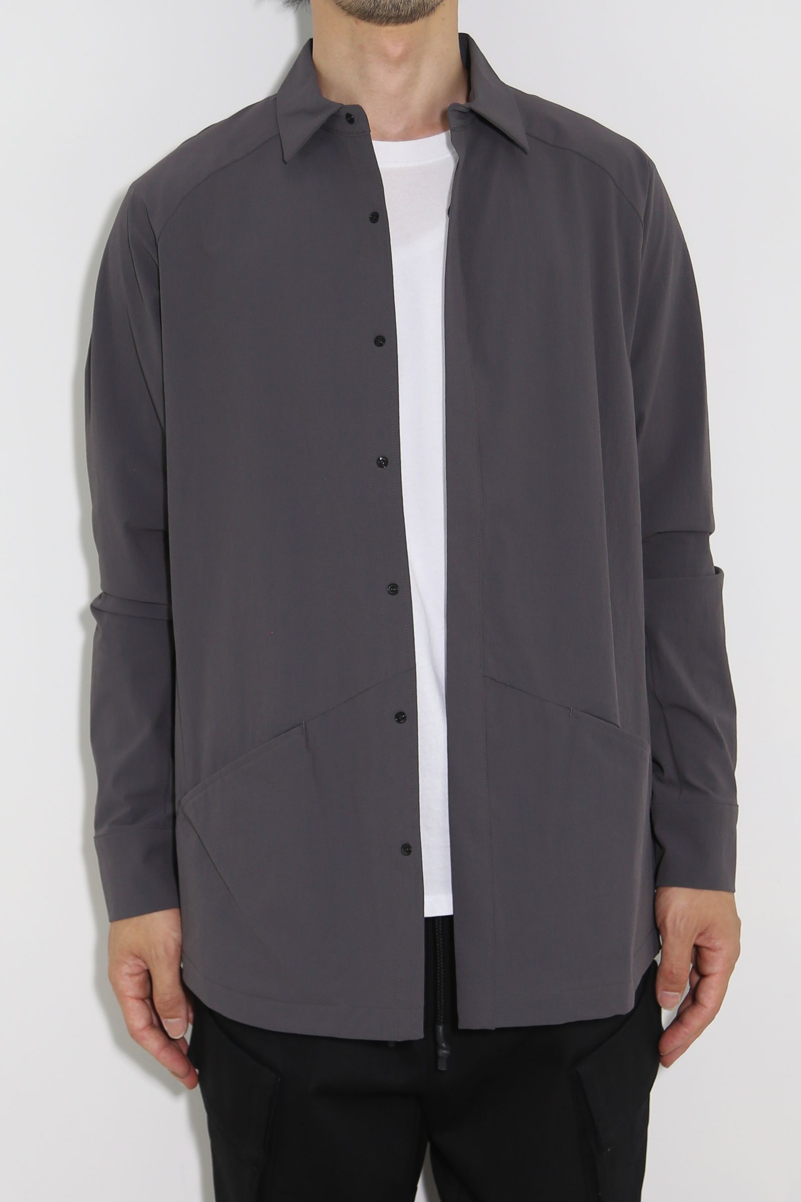 ANORAK JERSEY SHIRT / グレー