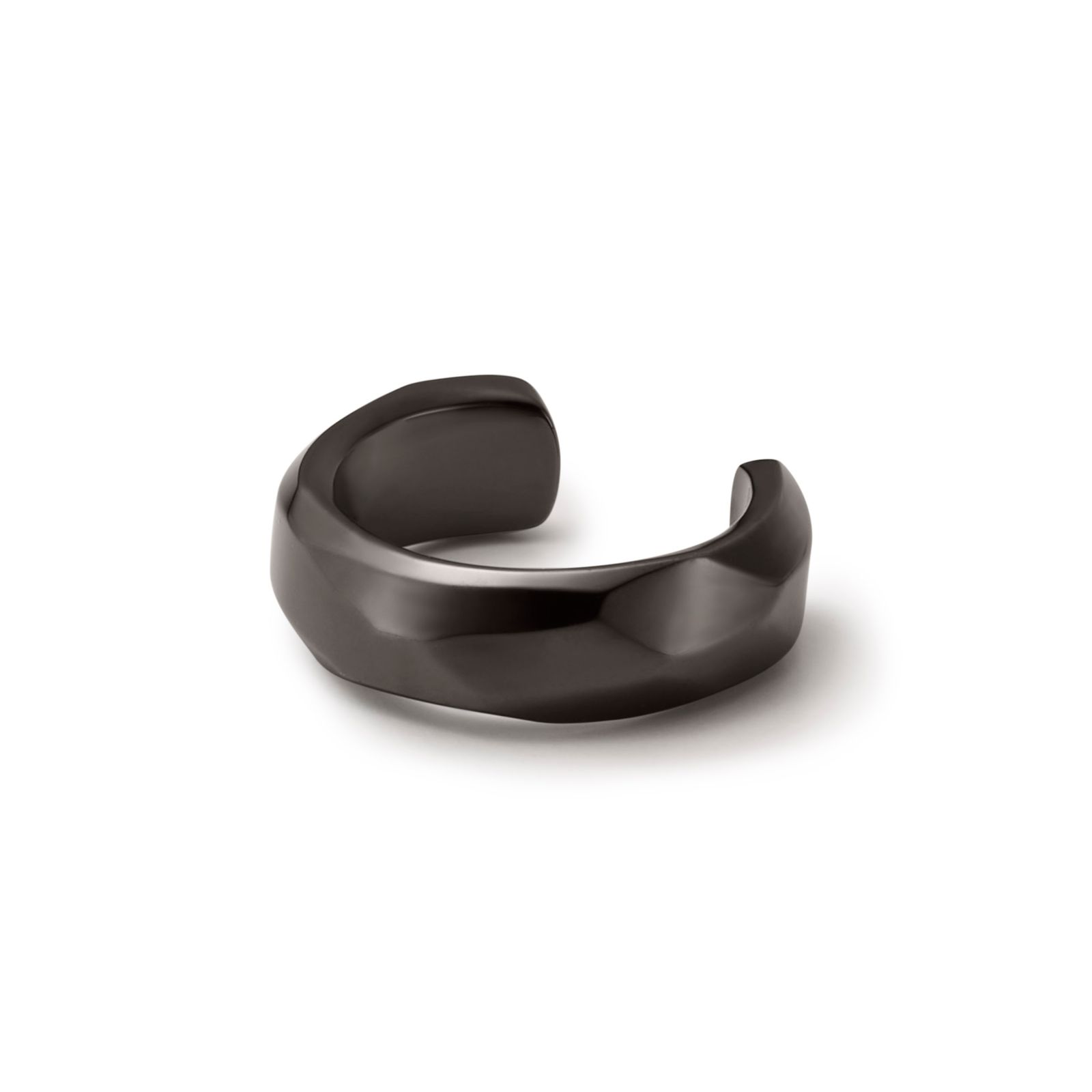 Crockery Ring Ear Cuff - L / ブラック