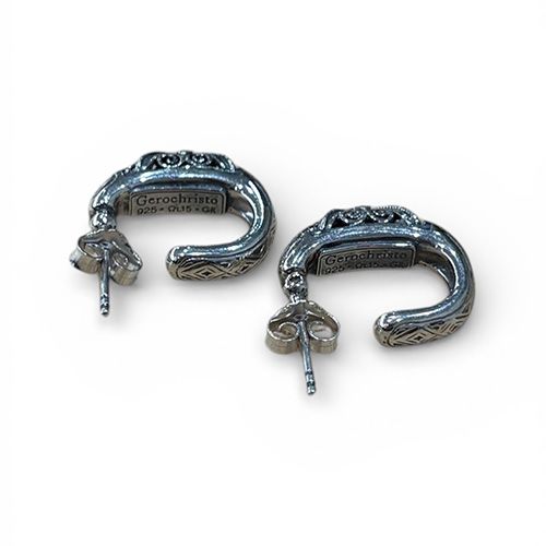 Garden Shadows Half Hoop Earrings / GA025