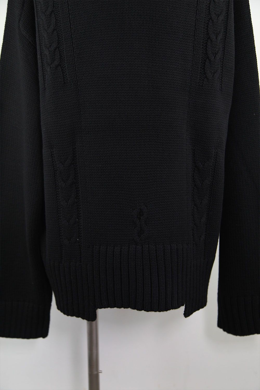 ローゲージニットプルオーバー / Low Gauge Knit Pullover / ブラック