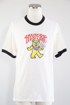 FIRE BEAR GLITTER Tシャツ / ホワイト