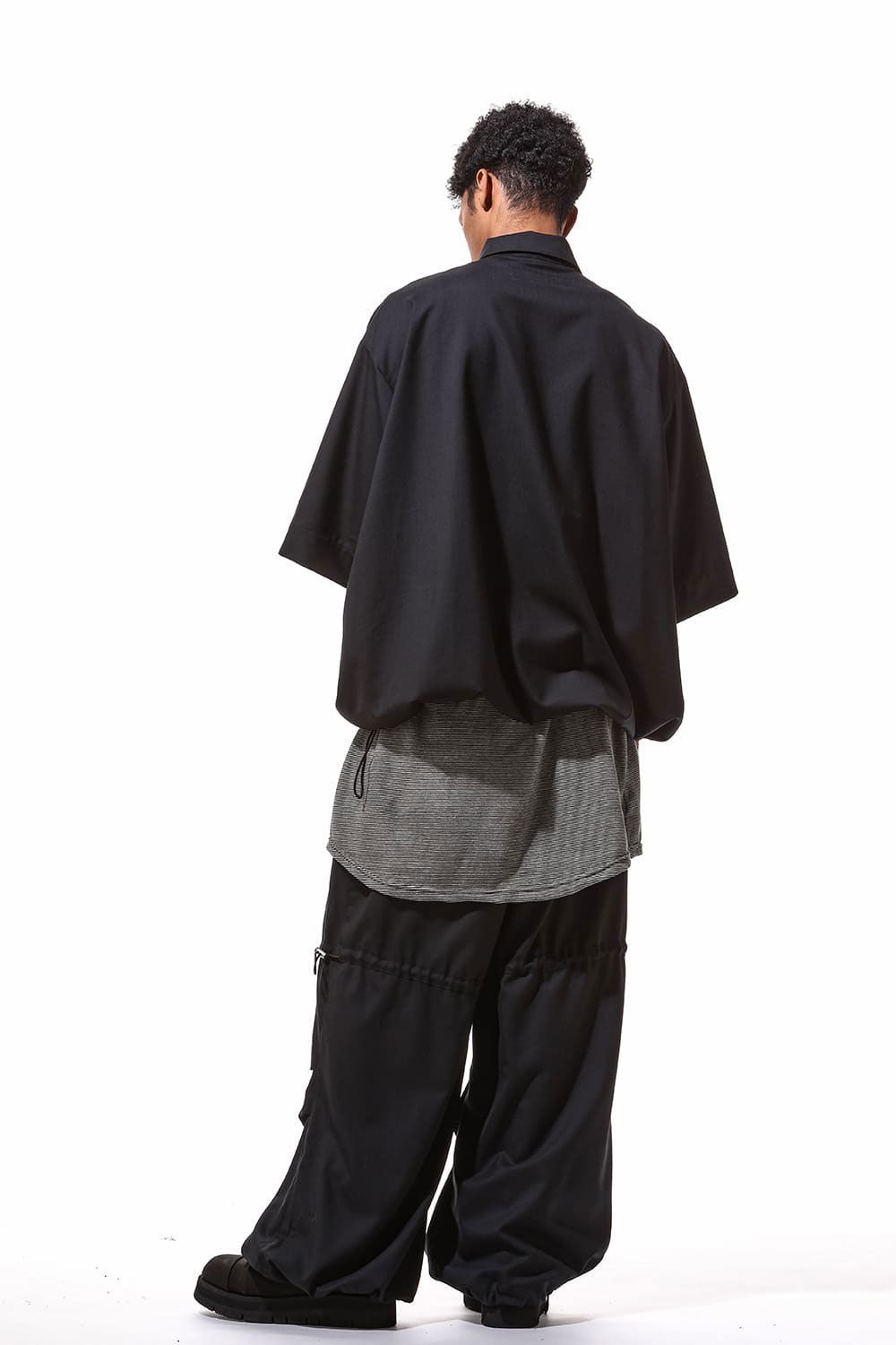 サマーウールワイドパンツ / Wide Pants / ブラック / ag-9093-1