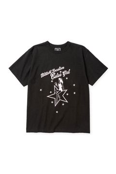 BINDER NECK CAL GIRL VINTAGE TEE / ブラック