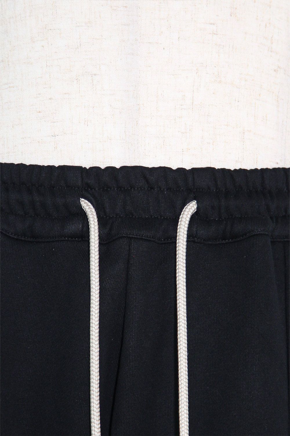 リネンコンビスウェットショーツ / Linen Combi Sweat Shorts / ブラック / ag-11035
