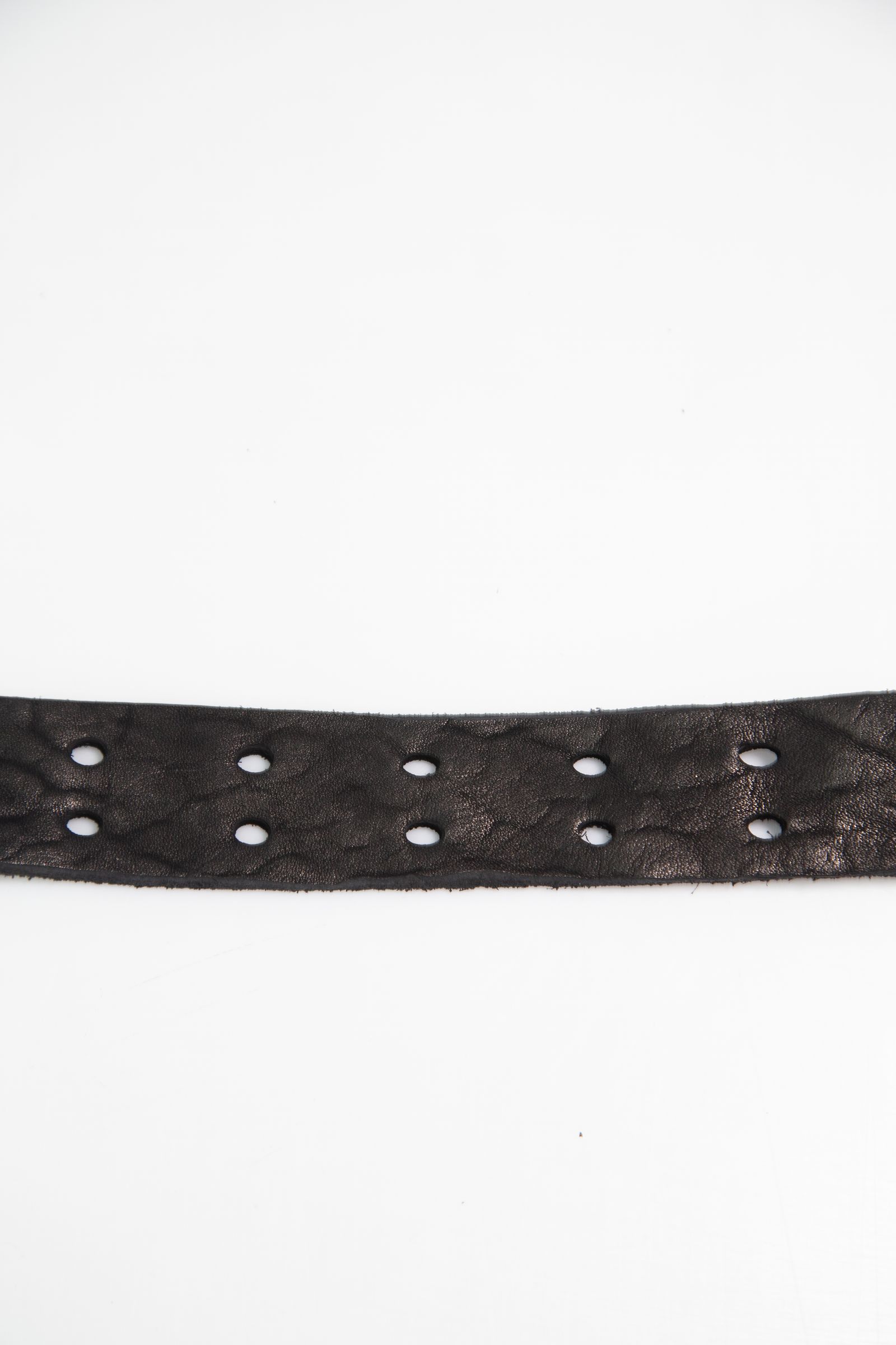[ラスト1点] JP SHOULDER GARMENT-DYED 2PIN-BUCKLE BELT【40mm】  / ブラック