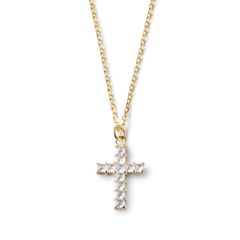 K10 Reverse Cross Pendant w/dia