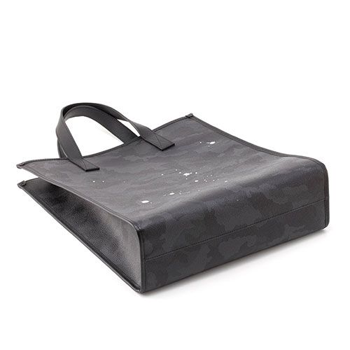 タテ型トートバッグ MM / ブラックカモ