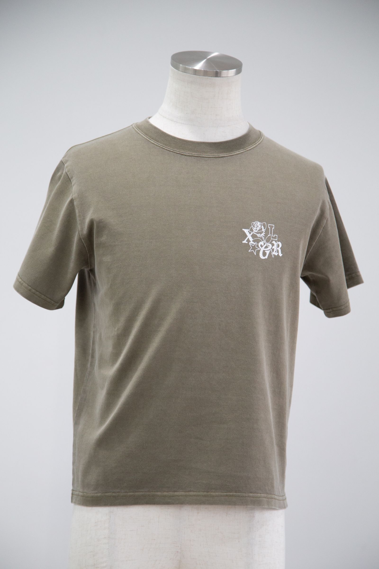 ROSE LOGO FADED S/S TEE / オリーブ