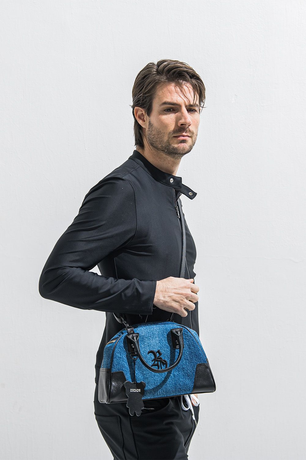 denimmini boston bag