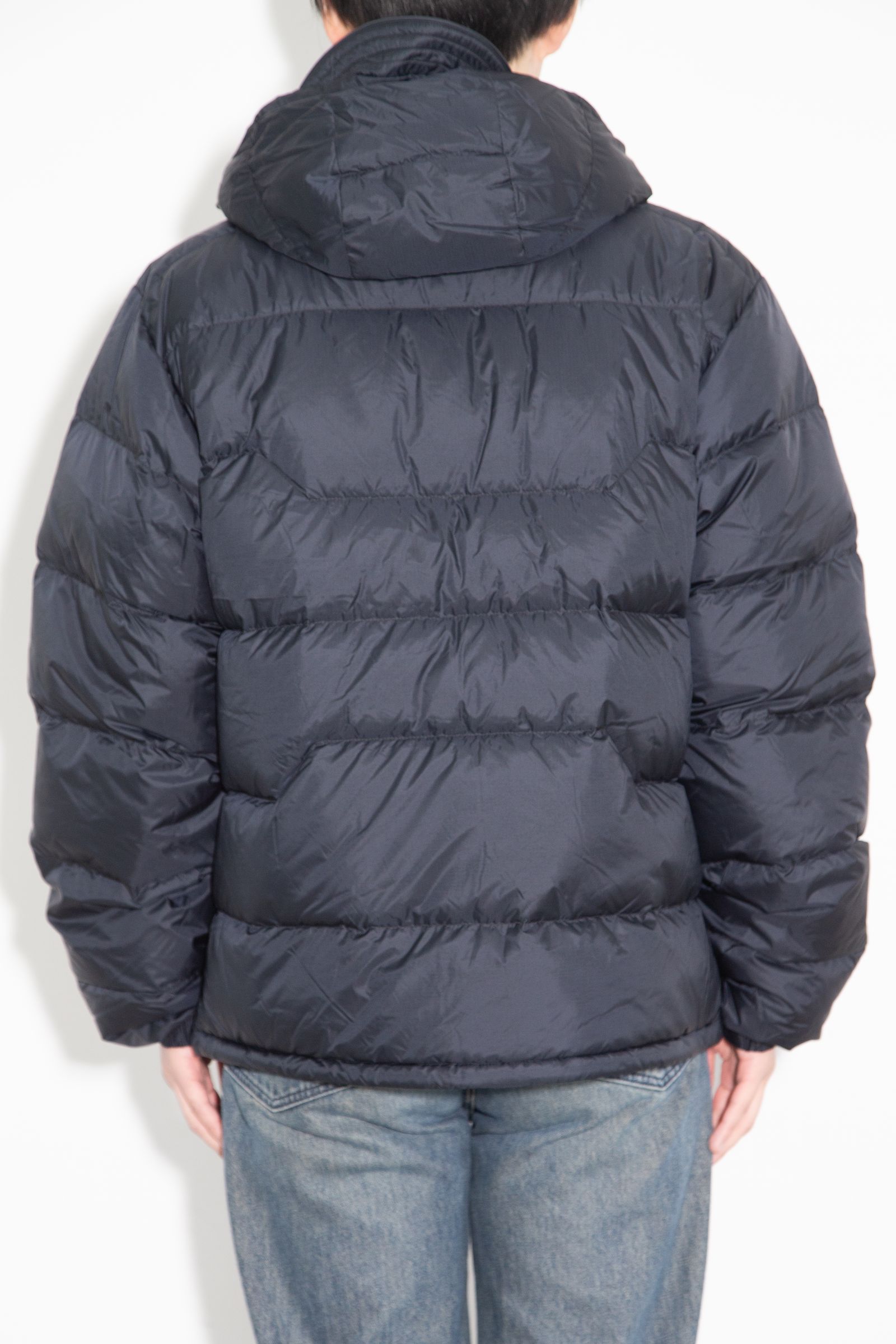 RIPSTOP HOODED DOWN JACKET / ブラック