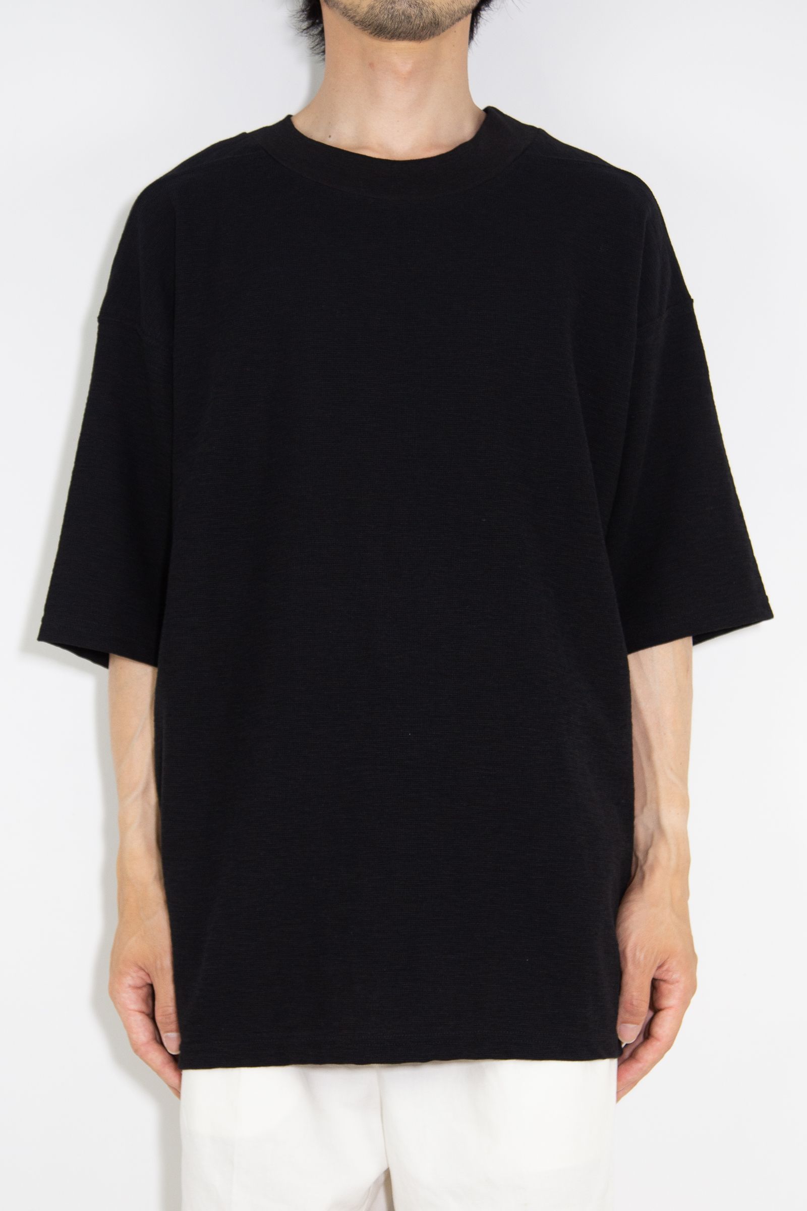 サーフニットオーバーサイズTシャツ / Surf Knit Over Size T-Shirts / ブラック