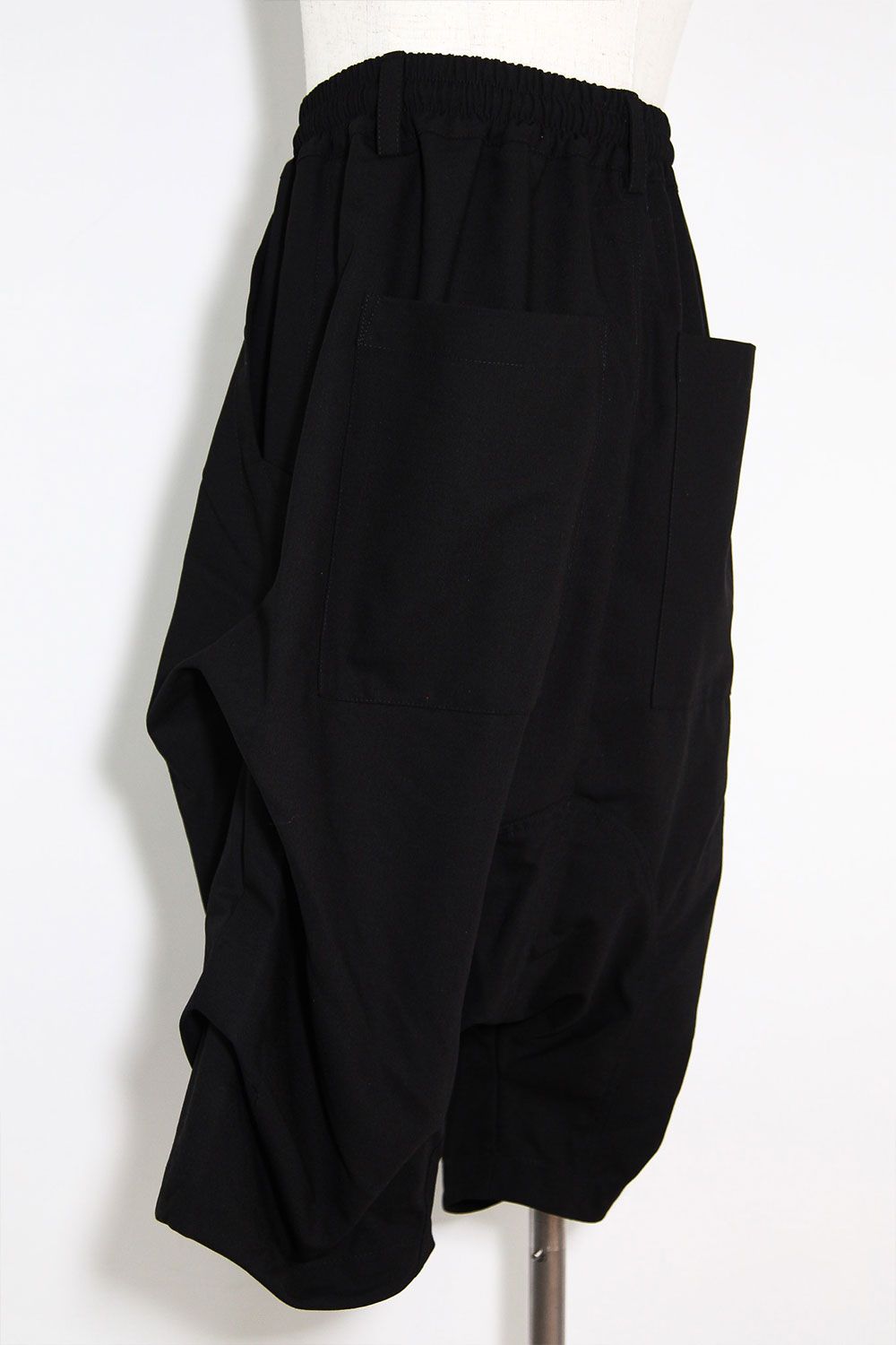 [ラスト1点 サイズ1] サマーウールタックショーツ / Summer Wool Tuck Shorts / ブラック / ag-11020-2