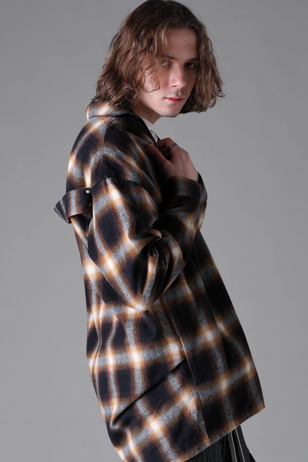 Plaid V-Neck Shirts Pullover