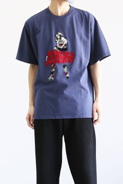 VIXEN GIRL刺繍 Tシャツ / ネイビー