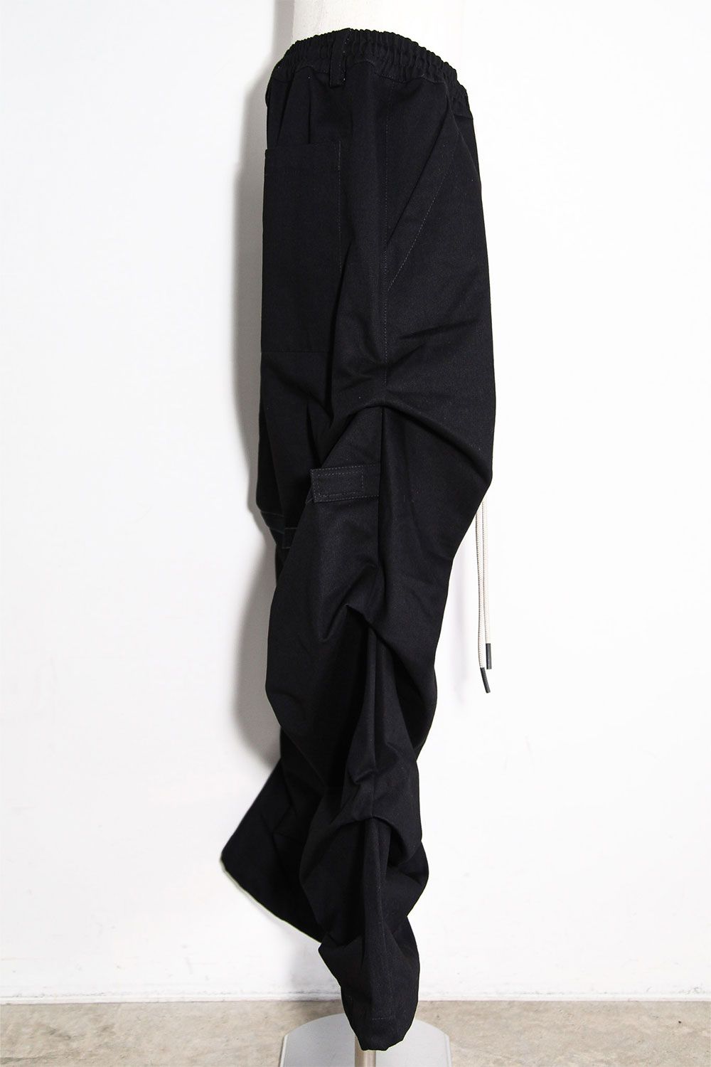 デニムタックワイドパンツ / Denim Tuck Wide Pants / ブラック / ag-10080-3