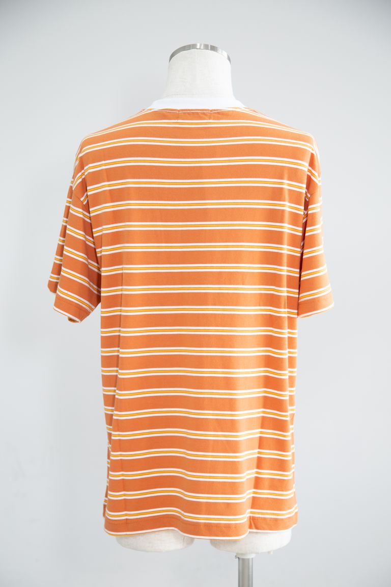 XLARGE - STRIPED S/S POCKET TEE / オレンジ | Tempt