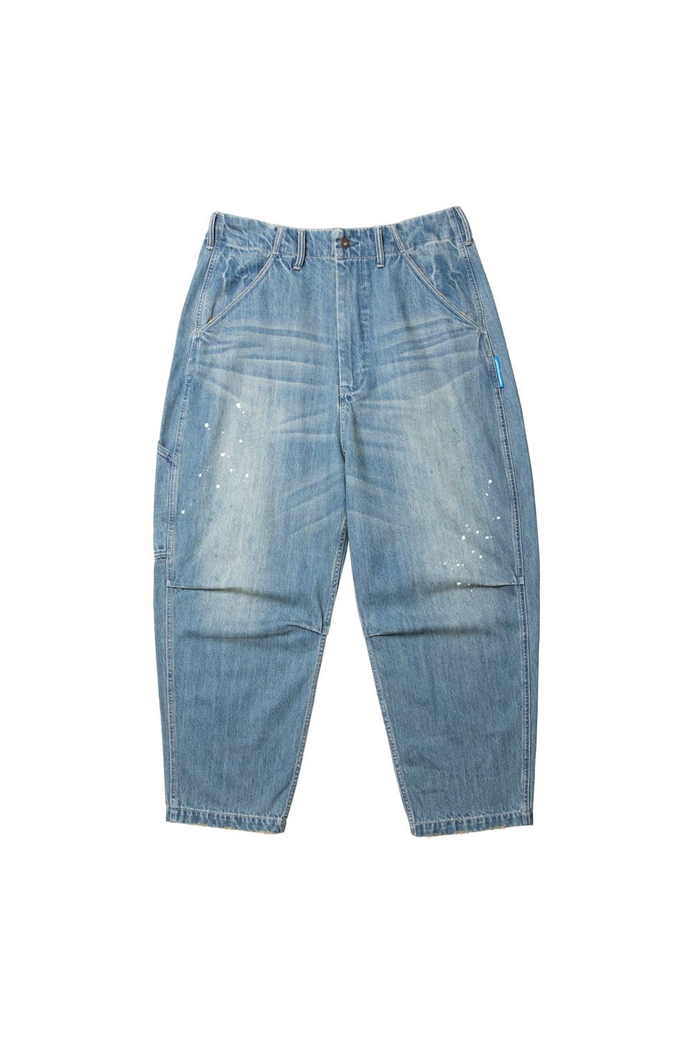 DENIM SARROUEL PANTS / ブルー