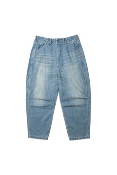 DENIM SARROUEL PANTS / ブルー