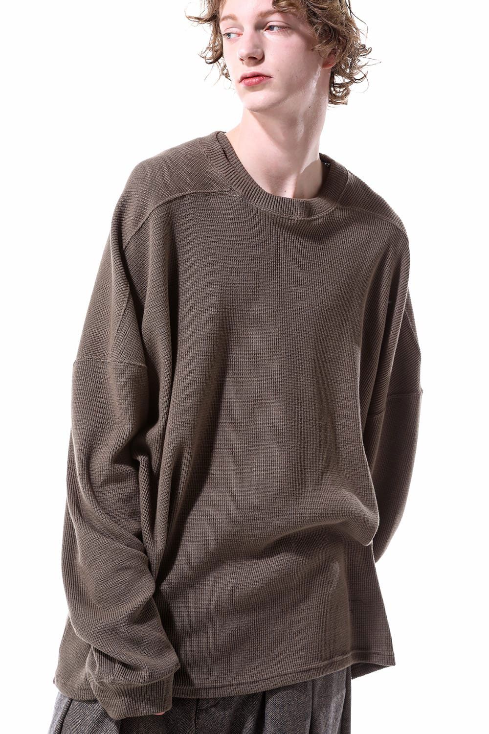 リブニットオーバーサイズトップ / Rib Knit Over Size Top / ブラック / ag-10093-2