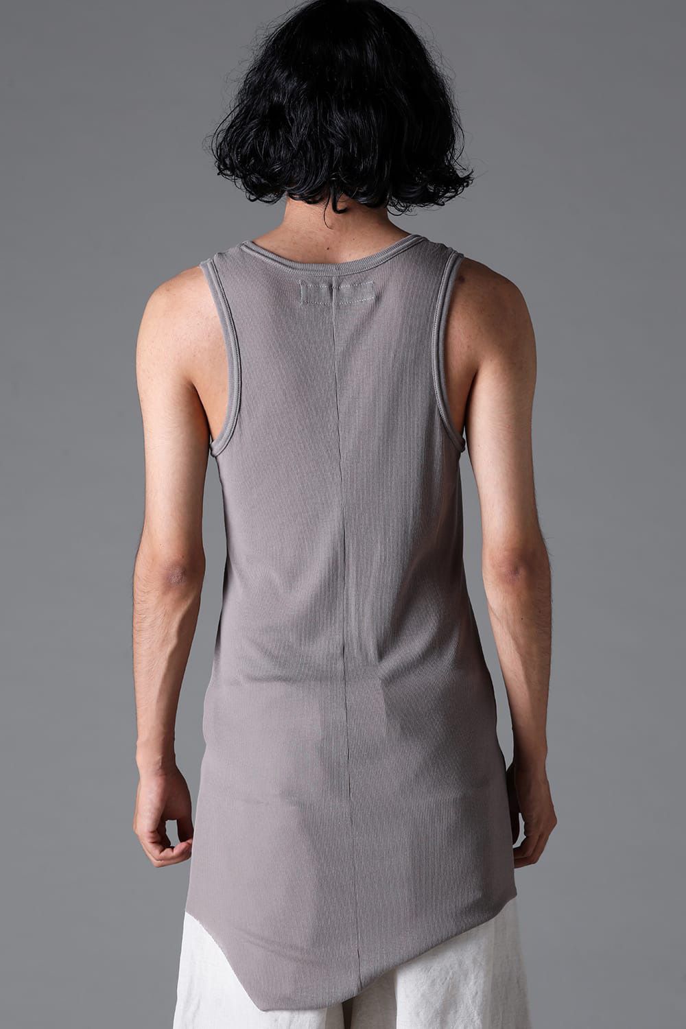 ラウンドリブタンクトップ / RIB TANK / グレージュ / ag-1924-1
